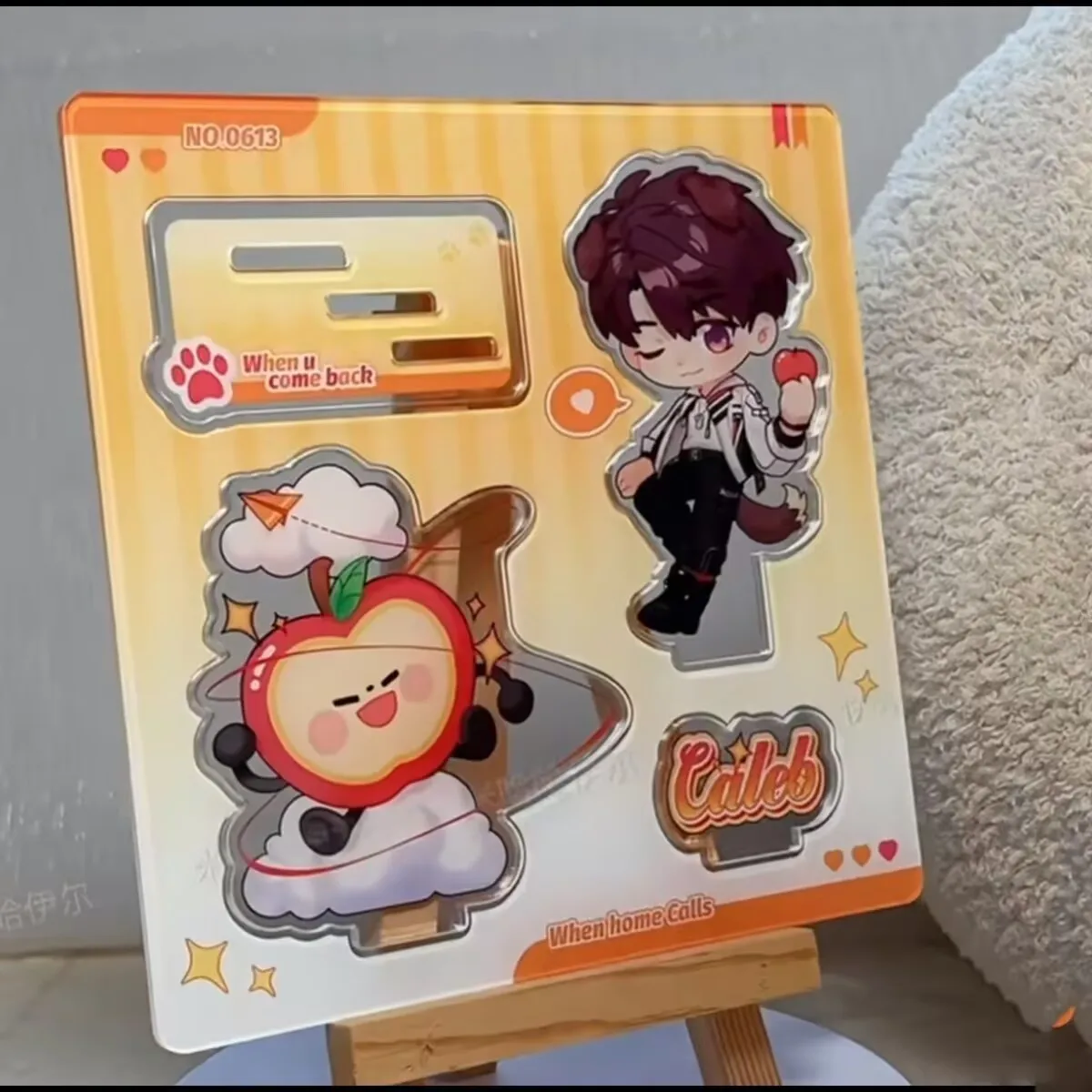 "사랑과 심우주"와 "여름의 날, Shen Xinghui"는 귀여운 아크릴 데스크탑 장식용 스탠딩 사인입니다.