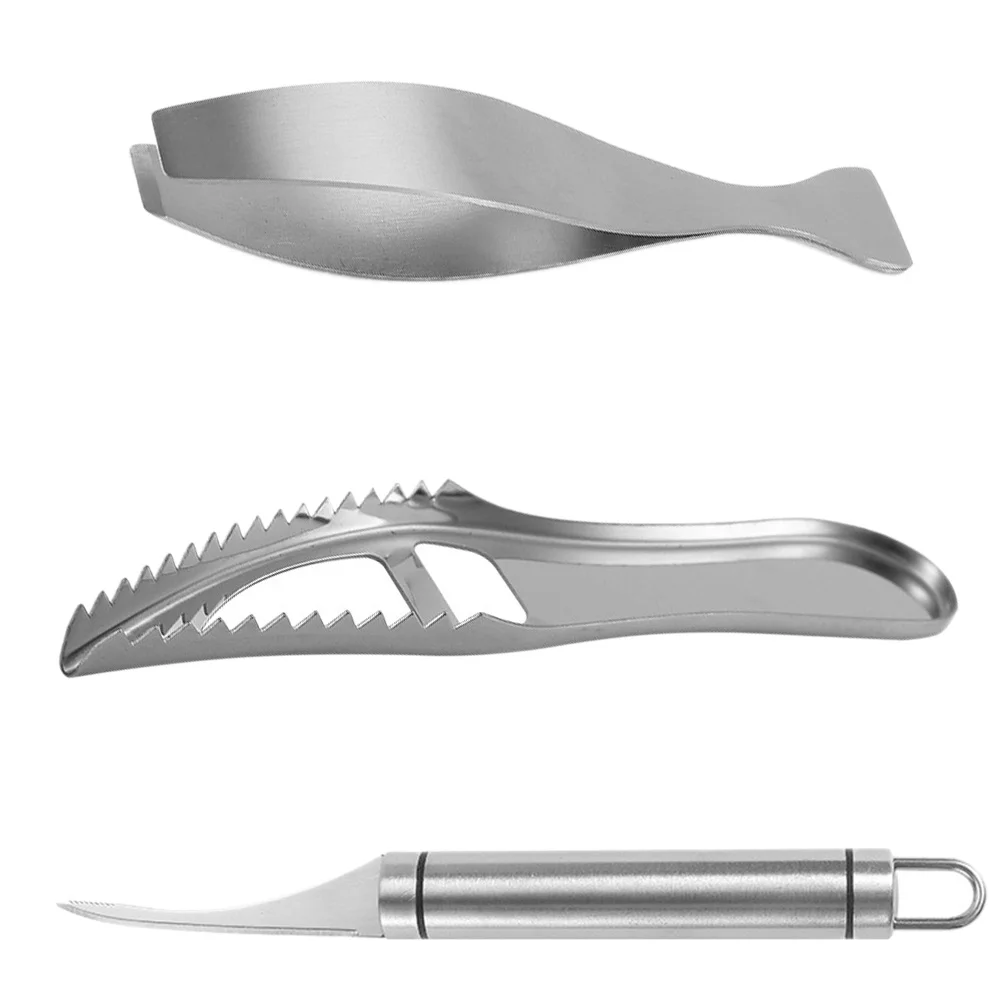 

Stainless Steel Fish Scale Planer Scraping Gadget Scraper Razor Blade Scrapers Kitchen Utensil Skin Cleaner