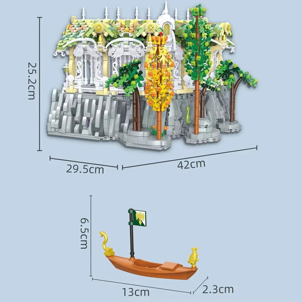 3950PCS Valley Twilight Building Blocks MOC Street View Sets Assembly Gallery Of View Model Bricks Toys Ideal Birthday Gifts