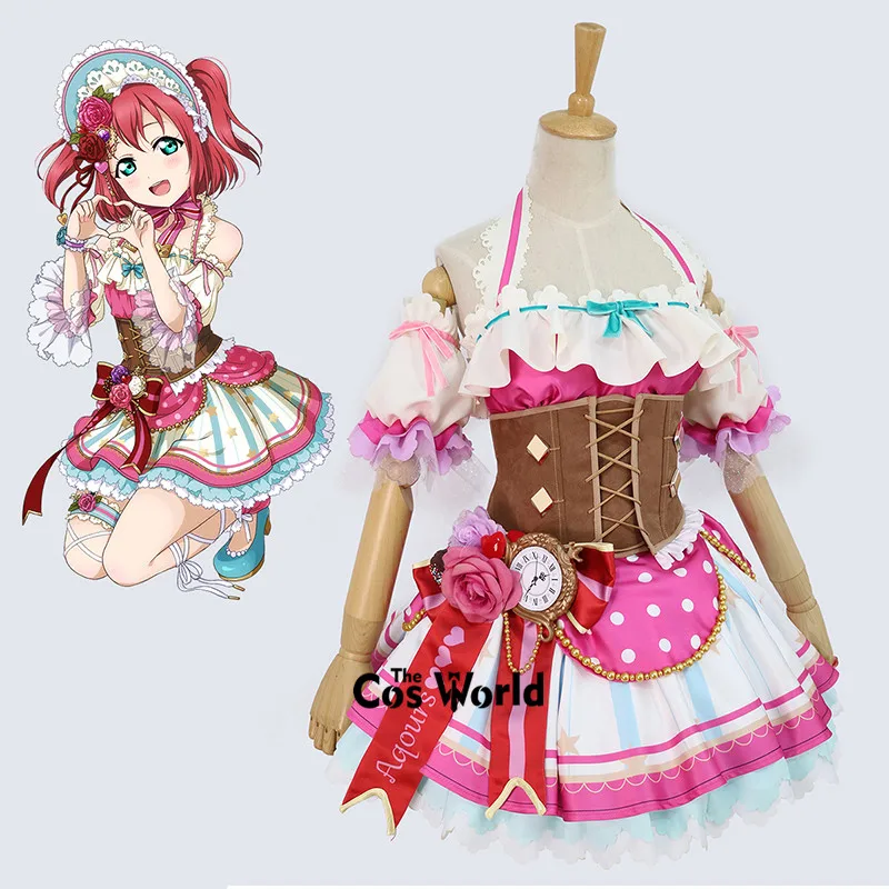 Love Live Sunshine Aqours Chocolate Valentine\'s Day Chika Takami Kurosawa Ruby Dia Outfits Anime Customize Cosplay Costumes