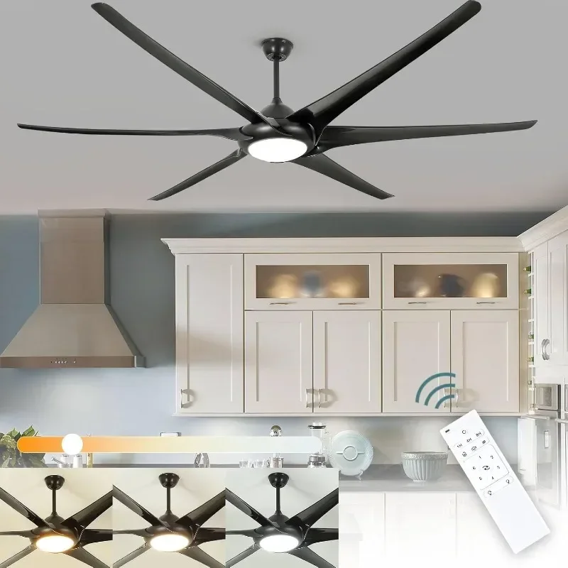 Depuley Ceiling Fans Remote LargeCeiling Fan Modern Reversible Ceiling Fan Speed for Office Covered Cooling Appliances