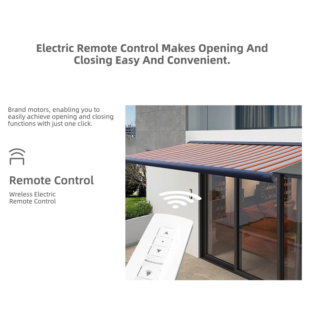 Easy Installation Awning for Retail Storefront Glare Reduction