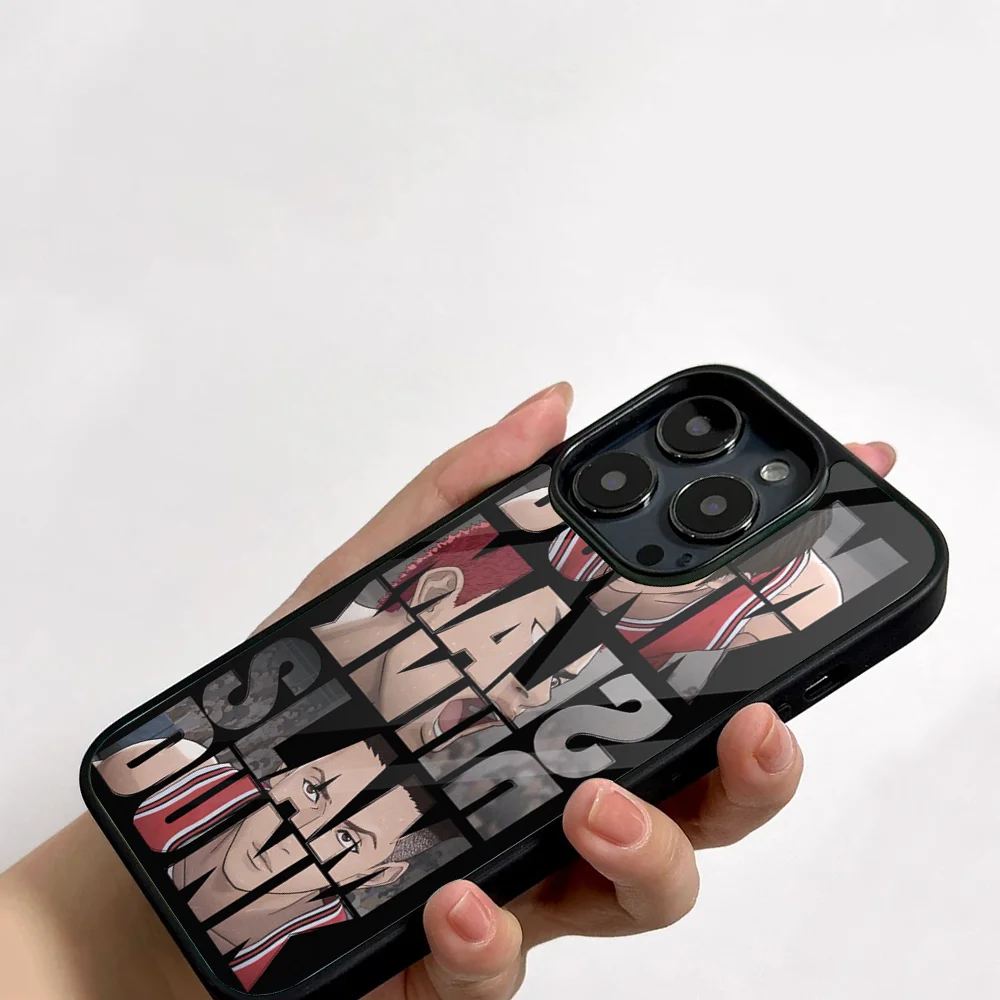 THE FIRST SLAM DUNK Phone Case For IPhone 11 12 13 14 15 16 Plus Pro Max Mirror Acrylic PC TPU Cover