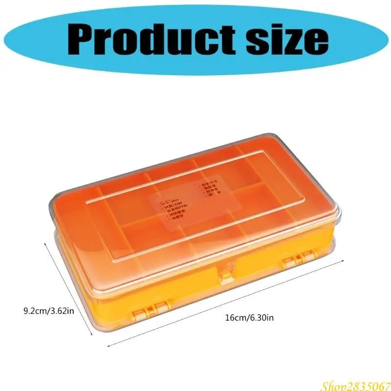 High Transparency Double Sided Container Organizers Box for Electronic Component 831F