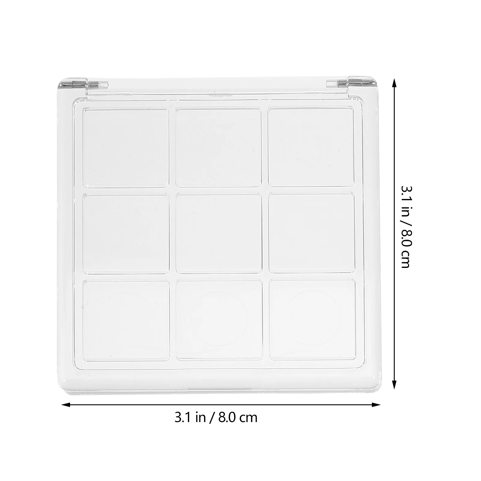 

4Pcs Eyeshadow Storage Box Empty Makeup Containers Portable Travel Case for Cosmetics Eyeshadow