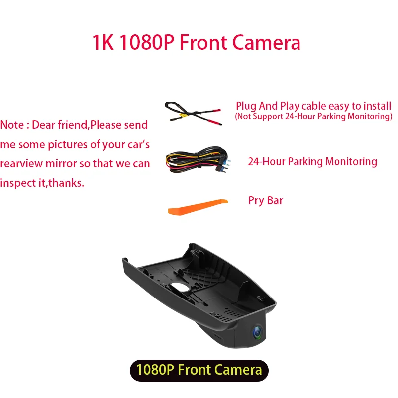 Vantagio 1K 2K 4K Plug-and-play wifi video recorder dashcam camera auto DVR voor Toyota CHR 2017 2018 2019 2020 2021 2022-2026
