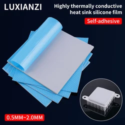 LUXIANZI 13W/mK 100*100mm GPU CPU dissipatore di calore Pad in Silicone 0.5/1/1.5/2.0/2.5mm raffreddamento conduttivo Pad termico processore accessori