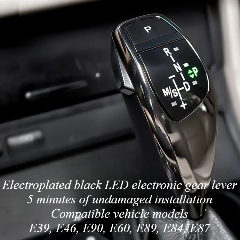 

For BMW E90 E87 2005-2012 Automatic LED Gear Shift Knob Handle Shifter Illuminated Interior Car Styling Upgrade Part Accessories