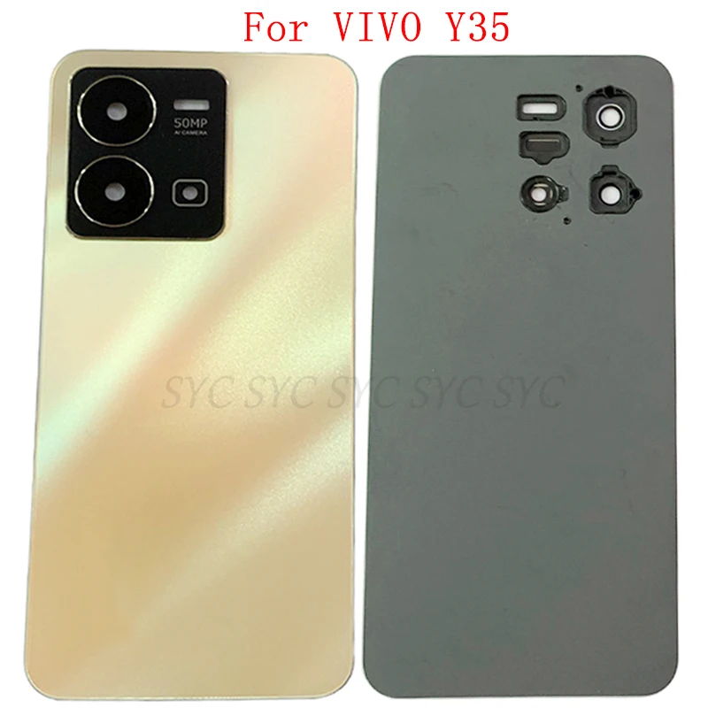 Back Cover Rear Door Case Housing For VIVO Y35 Battery Cover with Logo Repair Parts