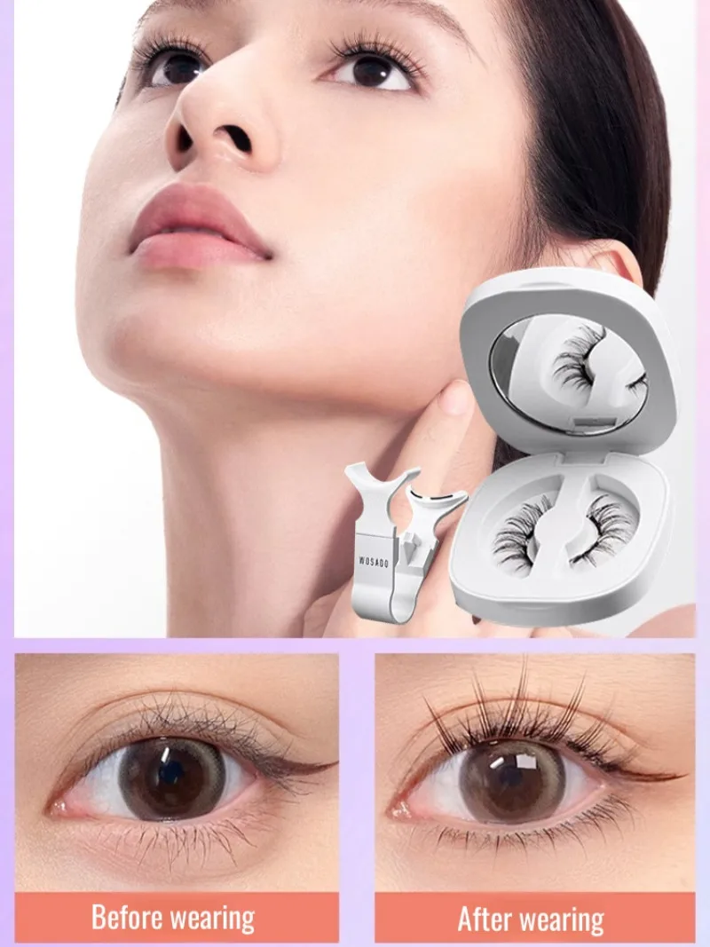 Cílios postiços magnéticos quânticos, 10/12mm, preto, reutilizável, macio, magnético, com aplicador, aparência natural, sem necessidade de cola, cílios ki