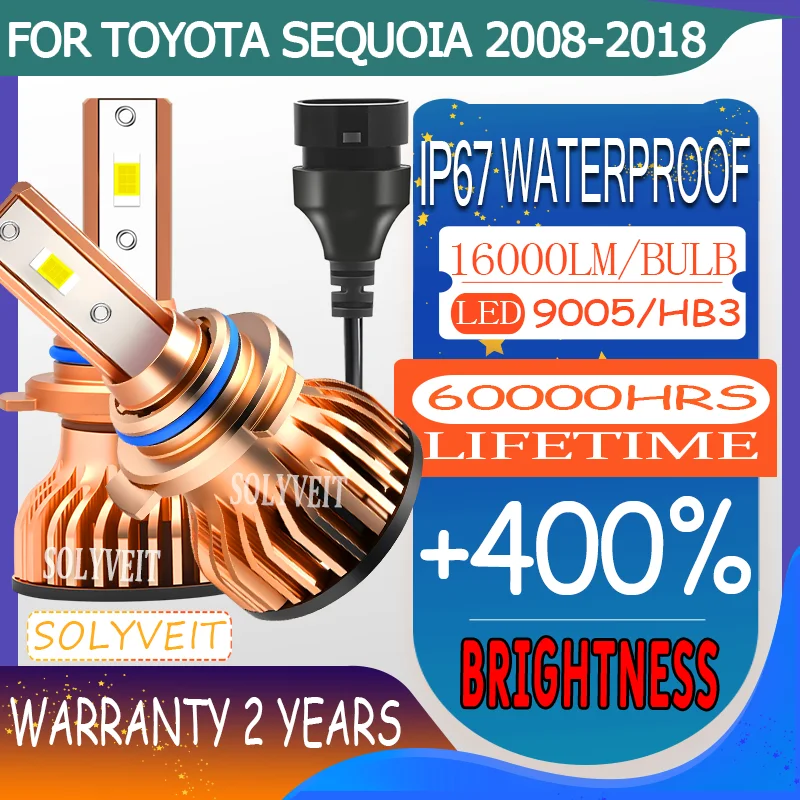 

Водонепроницаемый срок службы IP67 60000 часов, энергосберегающий светодиодный дальний свет для Toyota Sequoia 2008 2009 2010 2011 2012 2013 2014 2015-2018