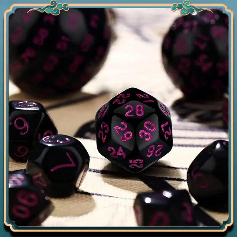 

Последние 30 шт. полный многогранный набор кубиков DND D3-D100 сферический набор кубиков для ролевых игр для ролевых игр, принадлежности для настольных игр