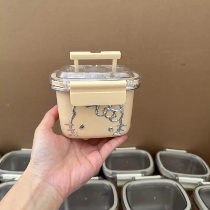 

Ручной ящик для бенто Sanrio Hello Kitty, предметы интерьера на открытом воздухе, для взрослых, студентов, большой емкости, новый продукт, хит продукта, мультфильм