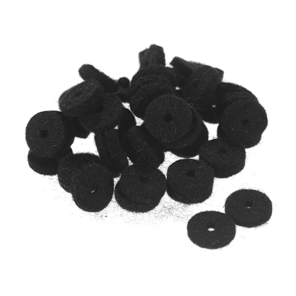 50pcs Guitar Strap Felt Button Washers Locks Blocks Guitar Felt Washers Guitar Parts Accessories