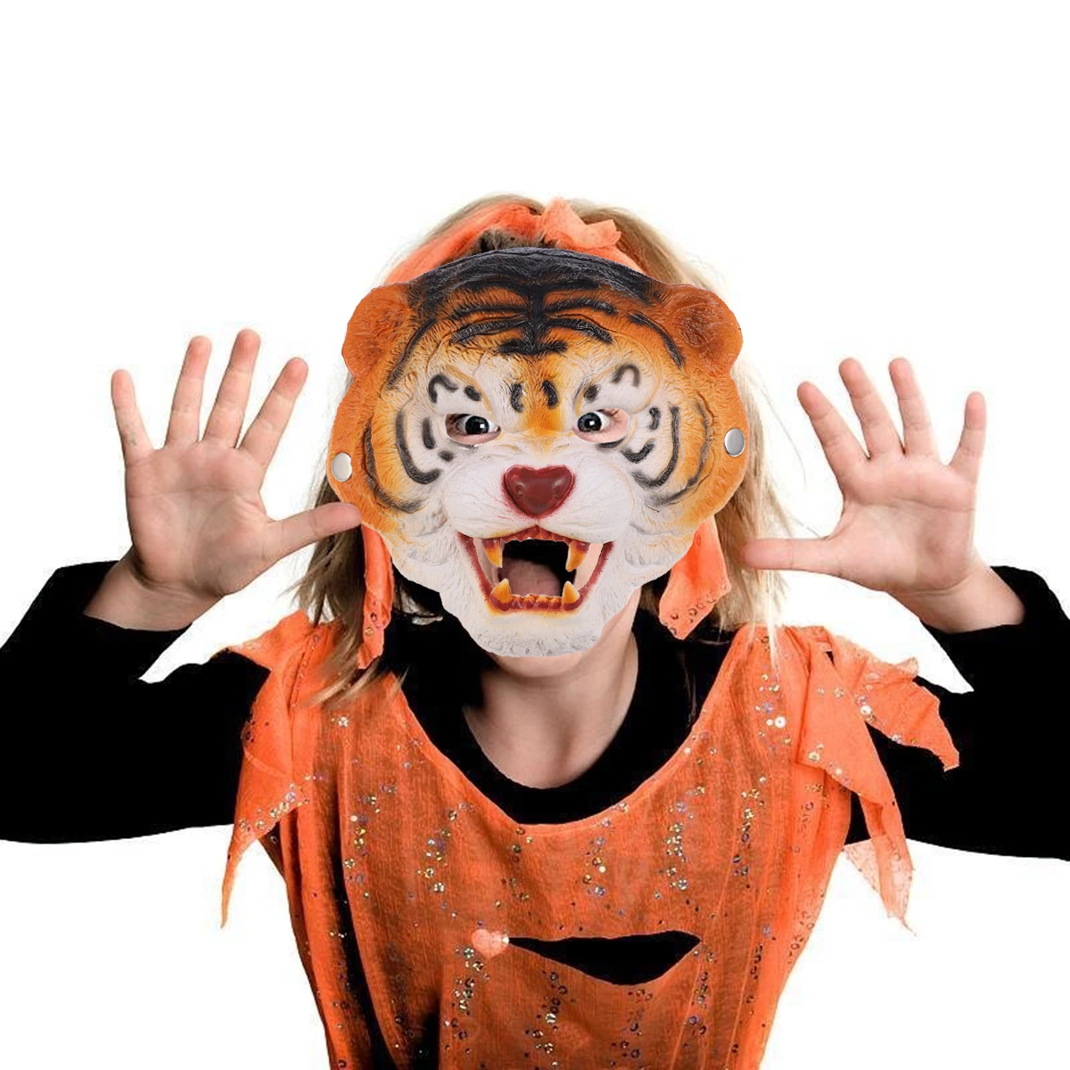 Tijgermasker Feestaccessoire Voor Halloween Maskerade Carnaval Tijgermasker Voor Halloween Cosplay Prestaties Decor Kinderen Aankleden