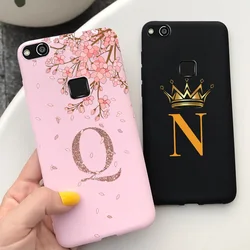 Phone Case For Huawei P10 Lite P20 Lite P30 Lite P40 Lite Back Cover Flower Crown Letters Painting Shell Etui For P30Lite Coque