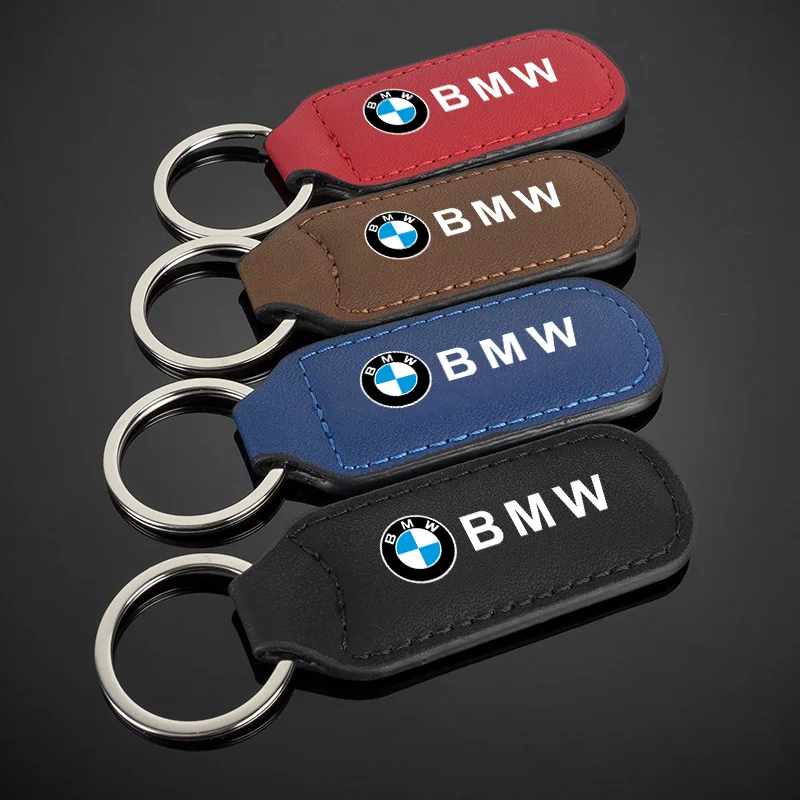 Vintage Leather Car Keychain Key Ring For BMW X1 X2 X3 X5 X4 X6 X7 G30 G20 G32 G11 G12 F40 F30 F20 F10 F34 Interrior Accessories