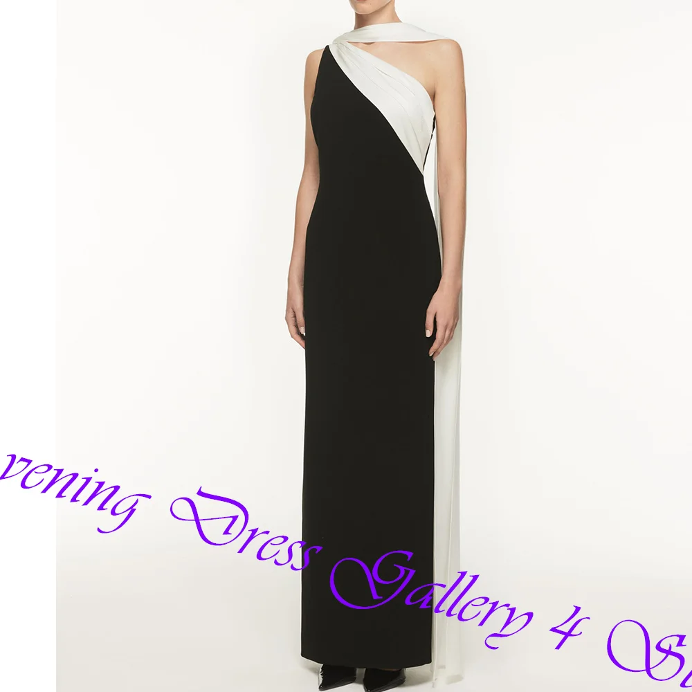 Customized Fashion Contrast Color Pleat Strapless Floor Length Side Slit Vestidos Para Mujer Straight Jersey Sleeveless Gowns