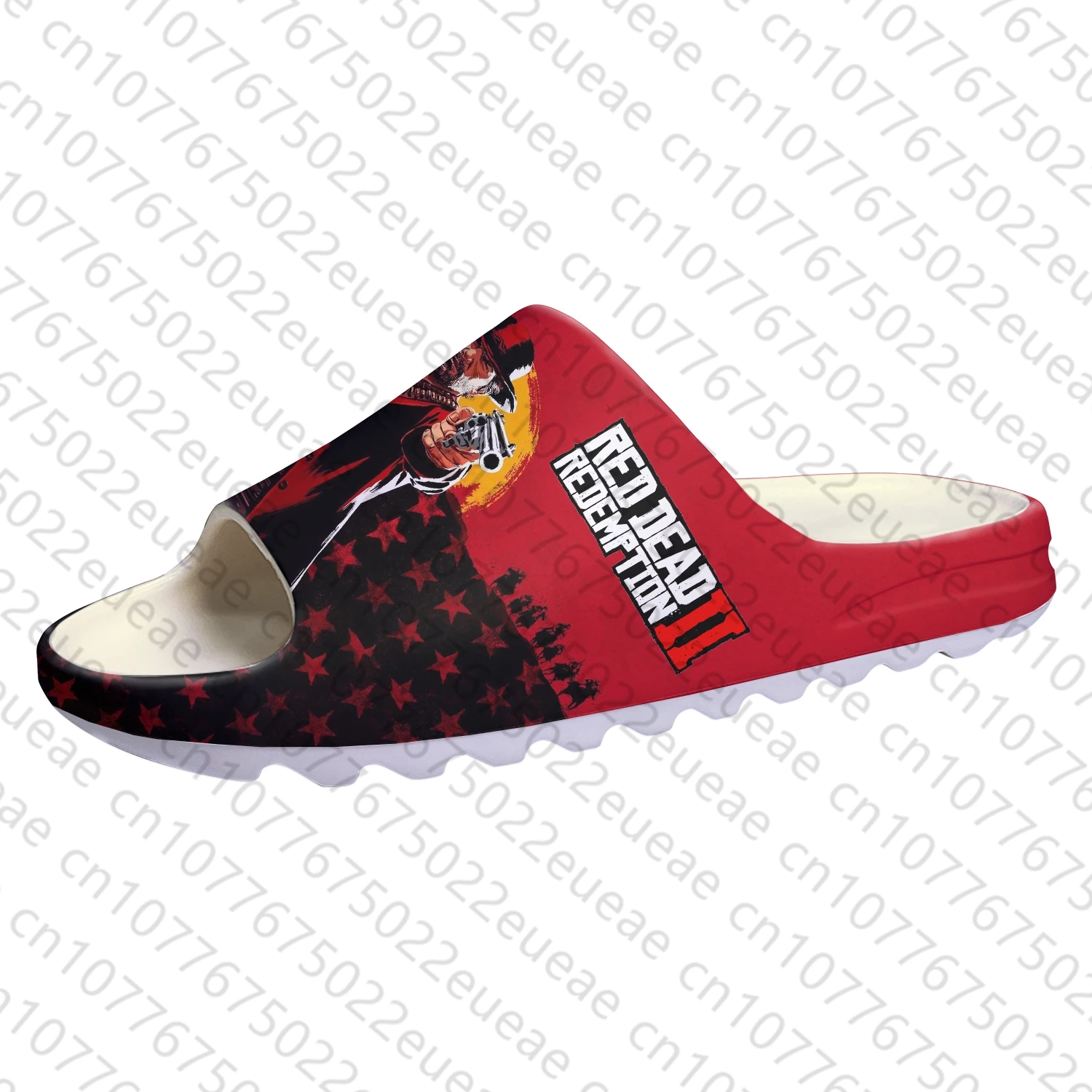 Red Dead Redemption 2 Soft Sole Sllipers Home Clogs Customized Step On Water Shoes Mens Womens Teenager Step in Sandals