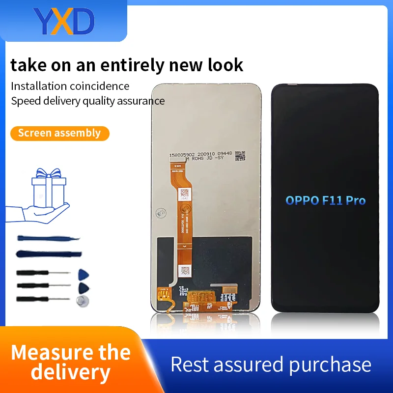 6.53inch Original For OPPO F11 Pro LCD Display with Frame Touch Screen Digitizer Assembly For OPPO F11pro LCD