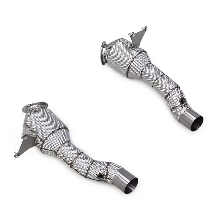 

OEM Downspout With Heat Shield For Ferrari 458 SP/Speciale/458SC 2014-2016 Stainless Steel Catted Header