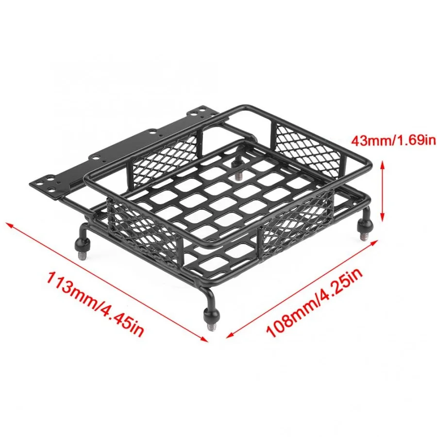 3 Size Metal Luggage Carrier Roof Rack for Axial SCX10 Traxxas TRX4 RC4WD D90 Tamiya CC01 1/10 RC Crawler Car Upgrade Parts