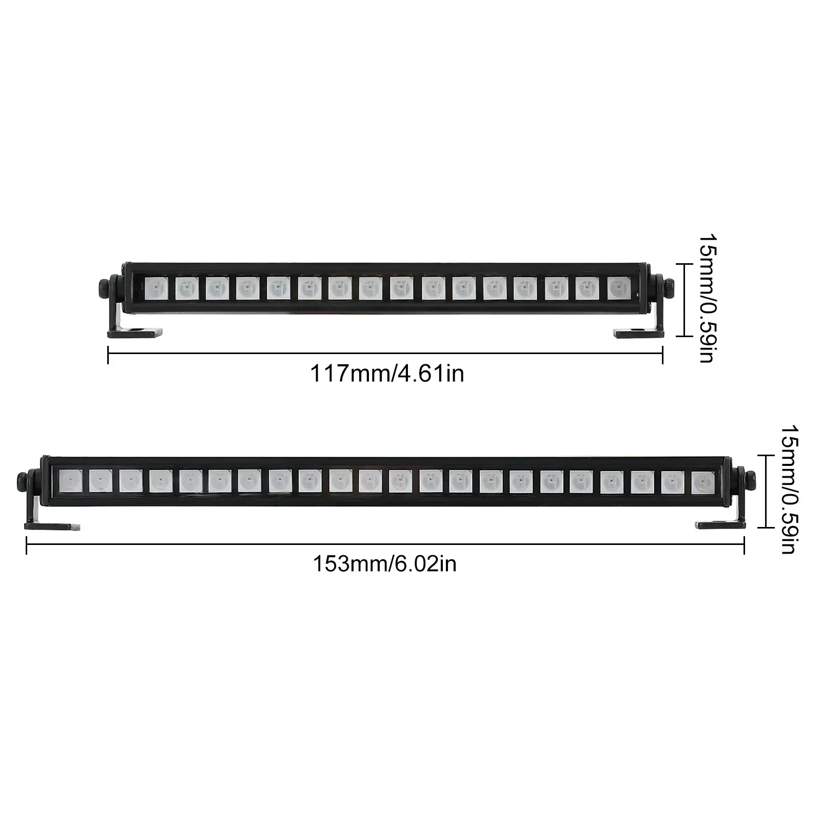 Metalen 16/22led Multi-Mode Daklamp Lichtbalk Voor 1/10 Rc Crawler Auto Axiale Scx10 90046 D90 Trxs TRX-4