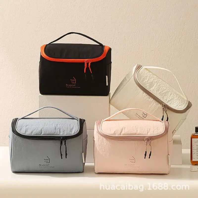 

New Nylon Pillow Toilet Bag Large Capacity Makeup High Beauty Storage Bag Travel Portable Cosmetics Storage Bagfoldable Foldable
