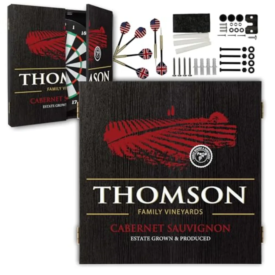 

Персонализированный набор для дартса и шкафа с 6 дартсами со стальным наконечником для домашних развлечений, индивидуальный дизайн, компактное хранилище Soluti