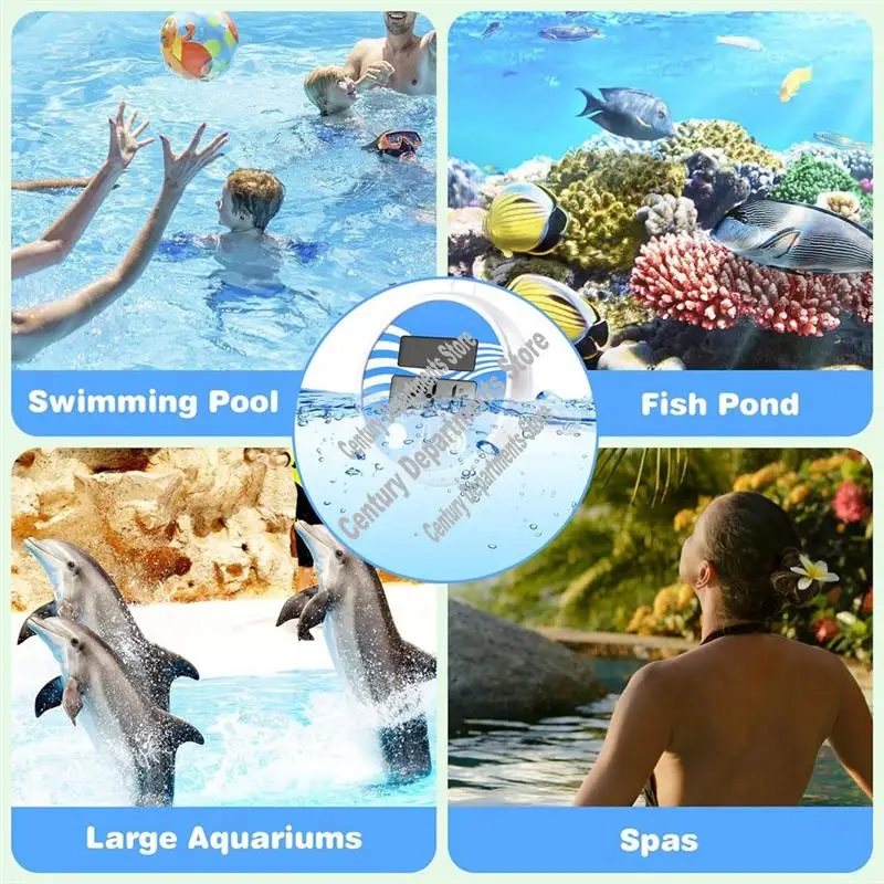 

ABRM-Плавающий термометр для бассейна, термометр для бассейна, солнечный термометр для плавательной воды