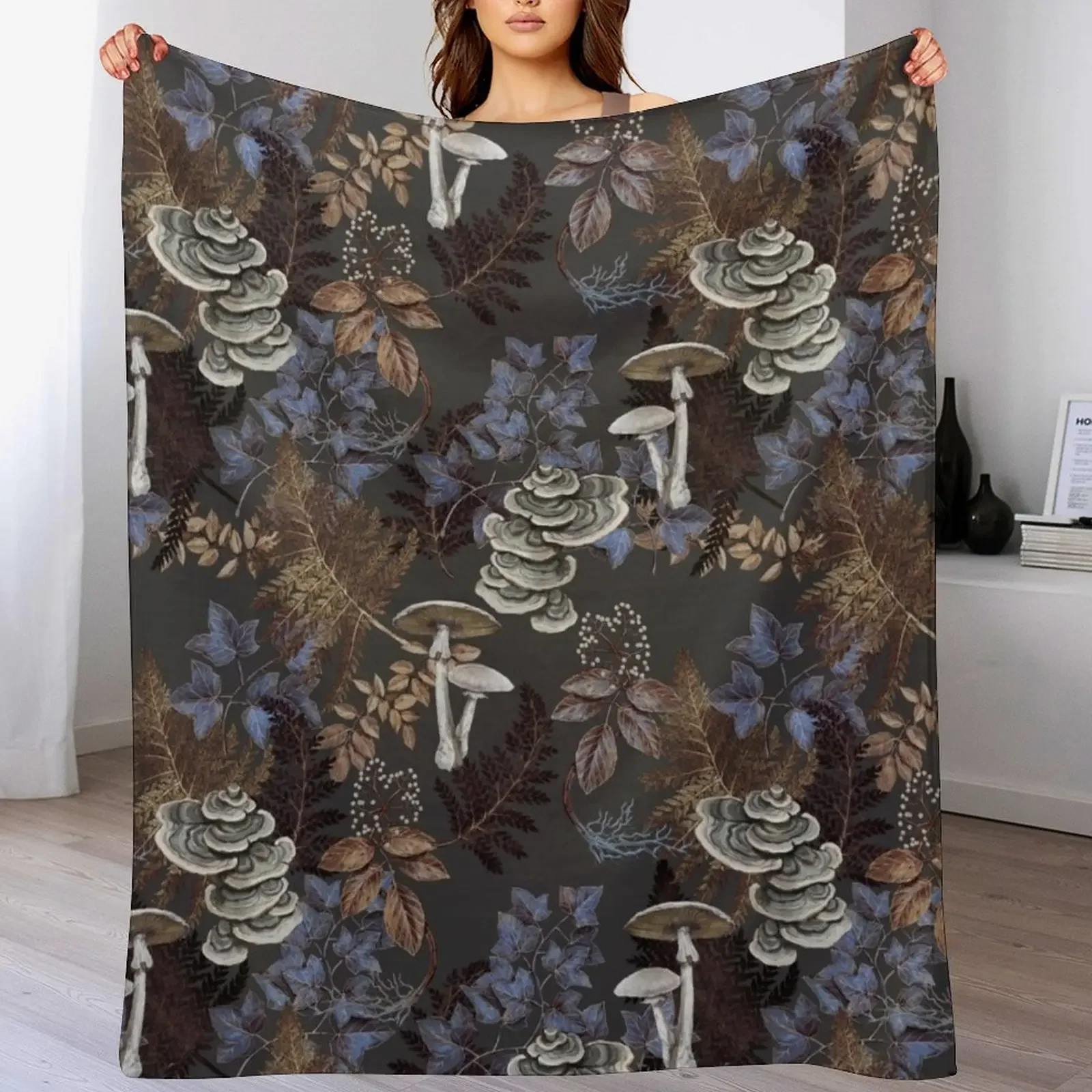 

Forest Floor Throw Blanket blankets and throws Retros Bed Fashionable Blankets