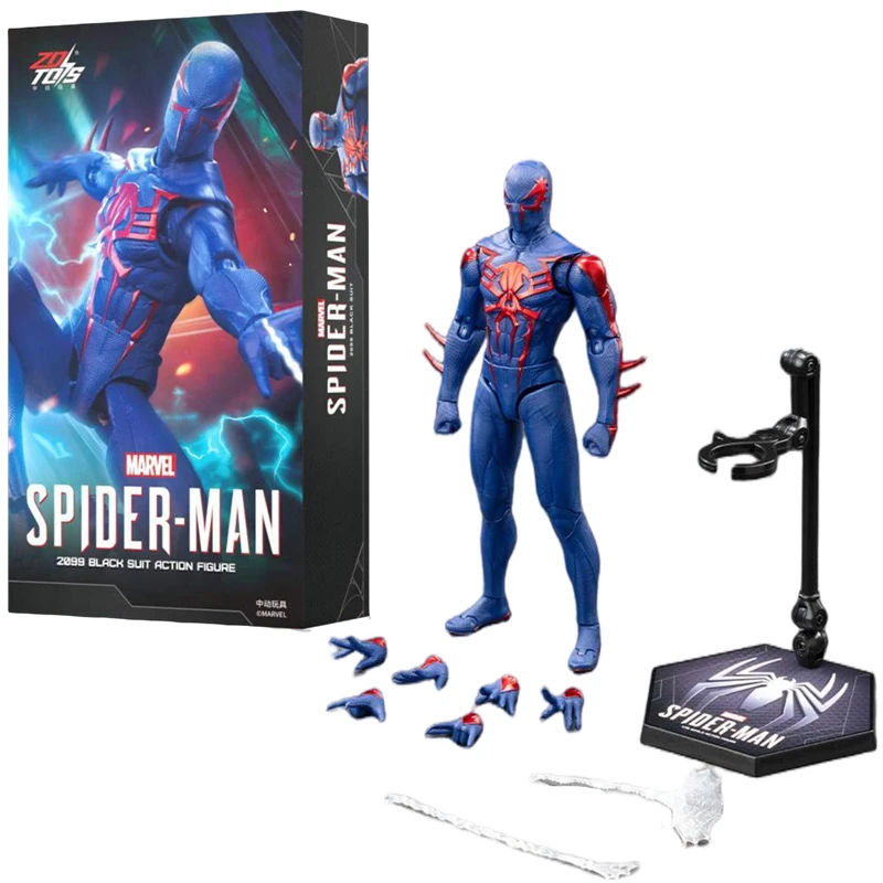 ZDTDS Original Spider-Man Brandneuer Day PUNK ANZUG Scarlet Spider 2099 FORTSCHRITTLICHER ANZUG 1/10 Marvel Actionfigur Modell Spielzeug Geschenk