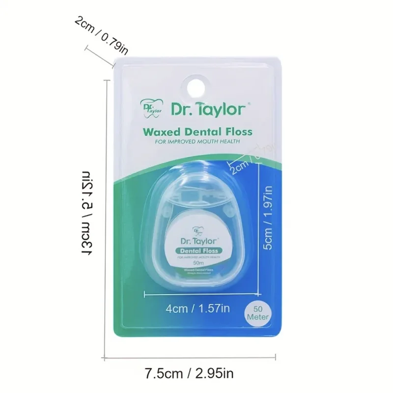 Dr.Taylor 50 Meters and Replacement Coiled Dental Floss,Deep Cleaning ,Oral Care .