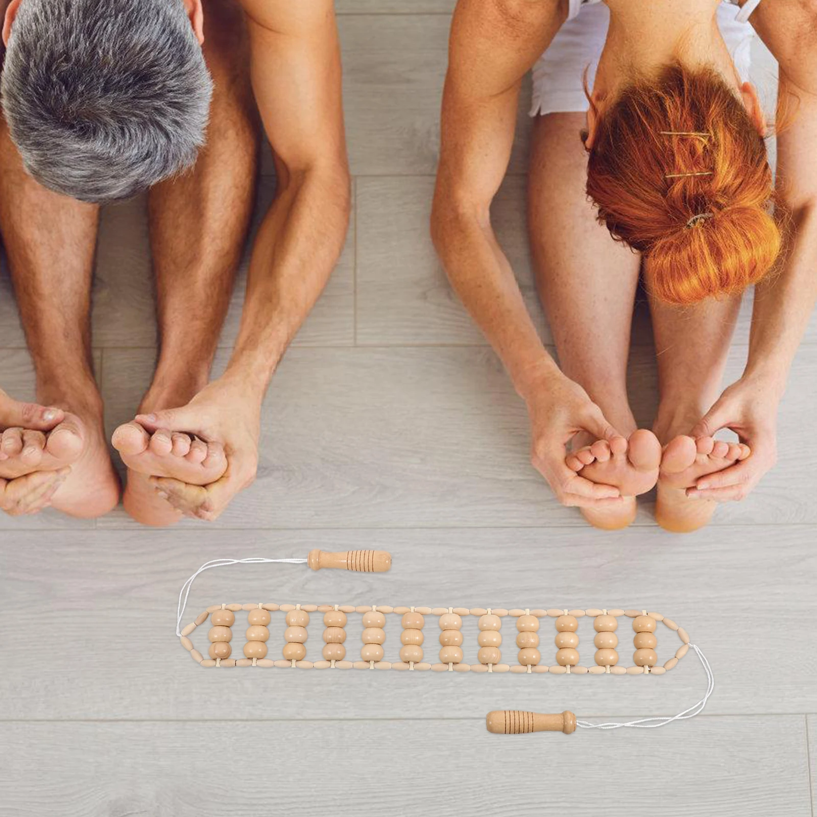 

Wooden Massage Roller Stick Large Handle Manual Muscle Roller For Back Leg Stomach Massager Deep Tissue Relief Body Sculpting