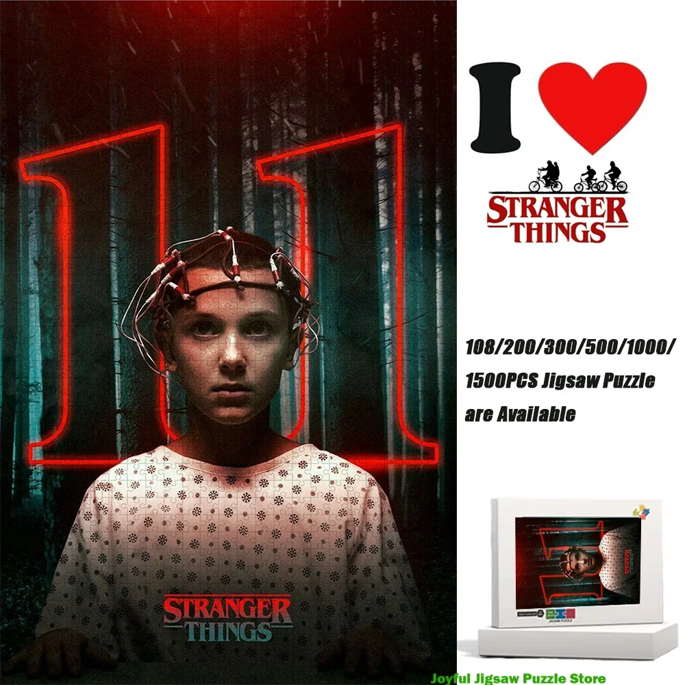 

Stranger Things Eleven 11 Jigsaw Puzzle 108/200/300/500/1000/1500Pcs Decompression Toy Educational Game Gift Perfect Gifts