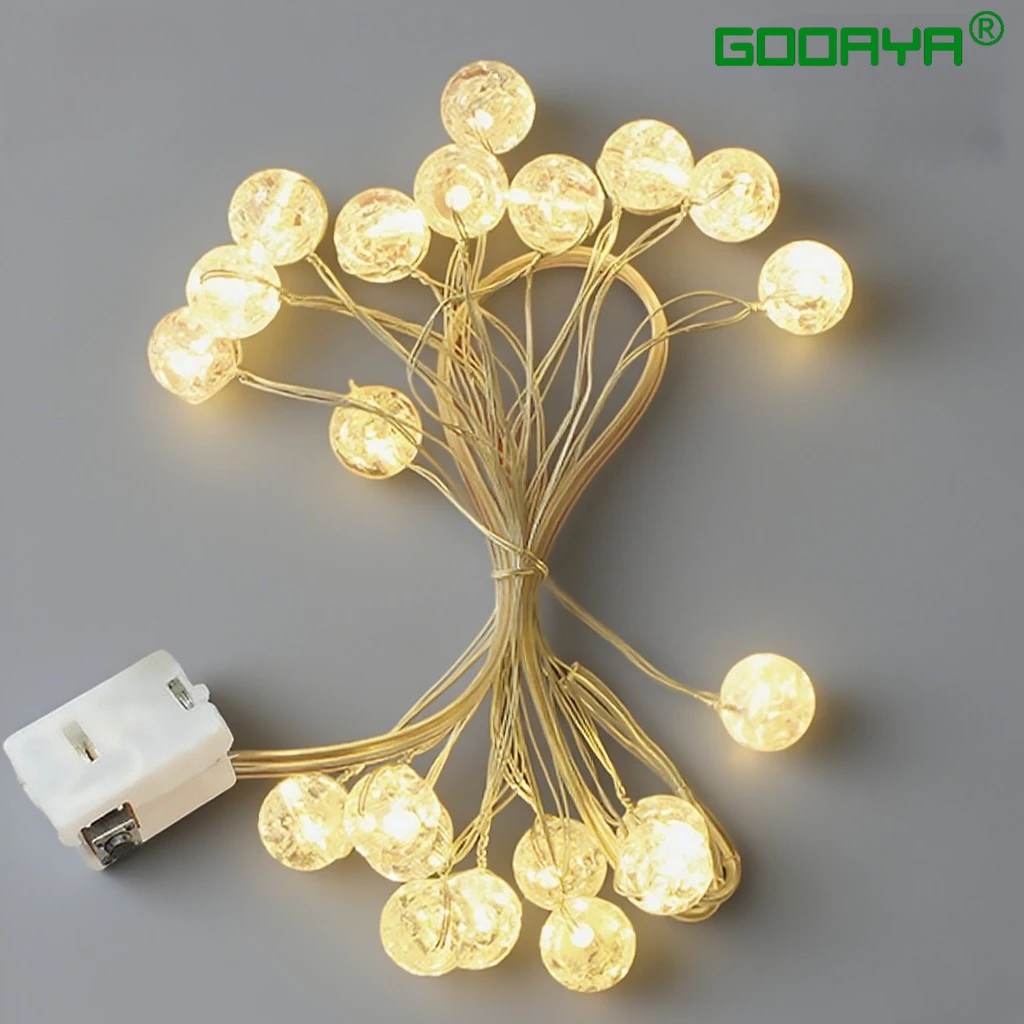 

2m LED Fairy Lights Cooper Wire Lamp Garland Fairy Light String Garland Christmas Decoration Wedding Xmas Tree New Year's Decor