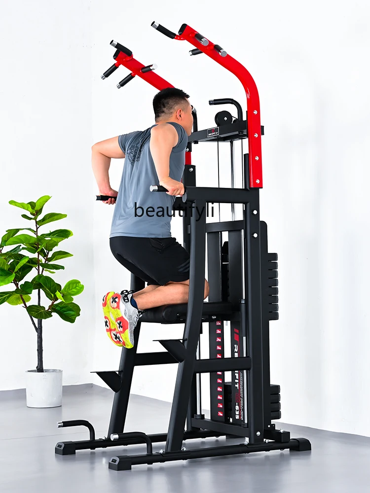 Power assist pull-up device, horizontal bar multi-function indoor horizontal bar trainer