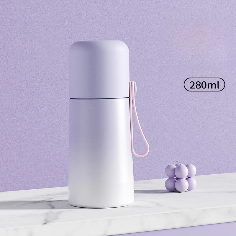 Botol minum anak perempuan berbahan stainless steel, botol minum anak dan pelajar