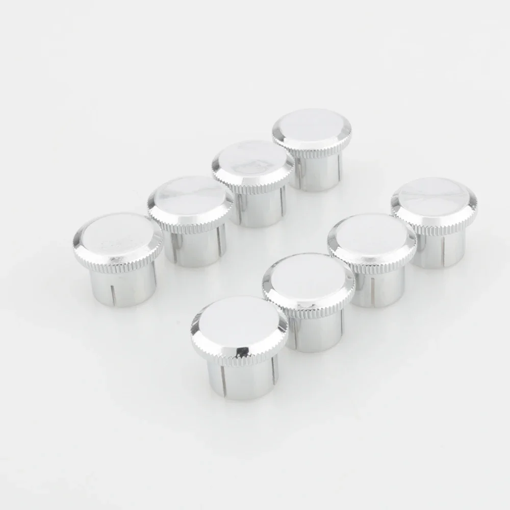 8ชิ้นจุกปิดเสียง24K ทอง/ชุบโครเมี่ยมปลั๊ก RCA ทองแดงคุณภาพสูงภายใต้ inset