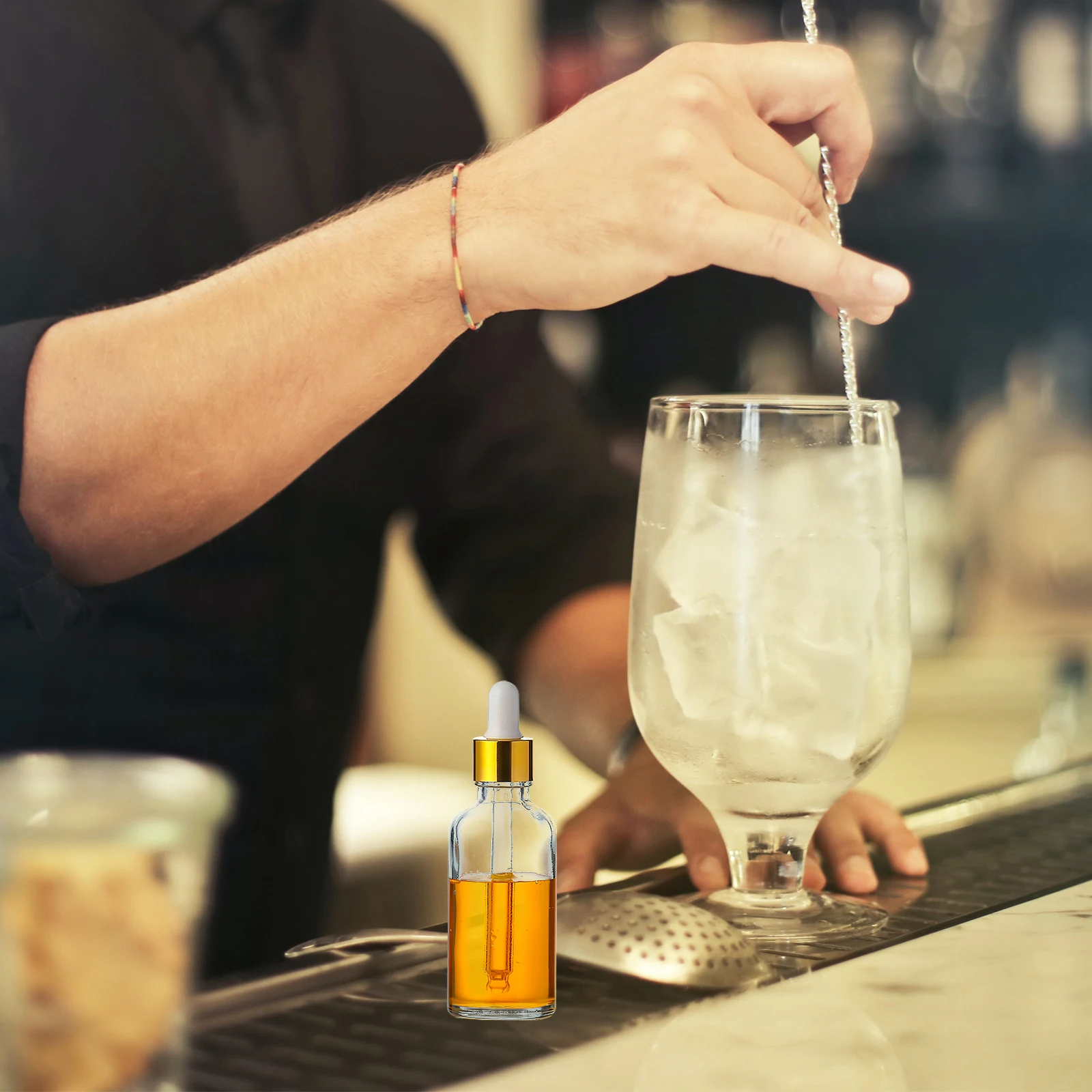 

2Pcs Bitters Bottle Glass Compact Bar Tool for Cocktails Bartender Supplies and Cocktail Bitters Dispenser Bitter Dispenser