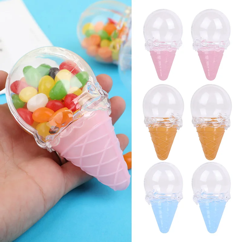 Cajas de embalaje de dulces, Cajas de Regalo, Cajas de plástico para golosinas, contenedores de recuerdos, Cajas de Regalo de helado, suministros para fiesta de cumpleaños y boda