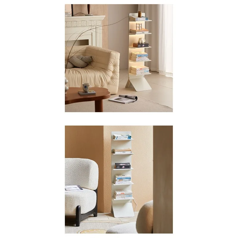 

Magazine rack, simple shelf, Bauhaus metal multi-layer storage rack