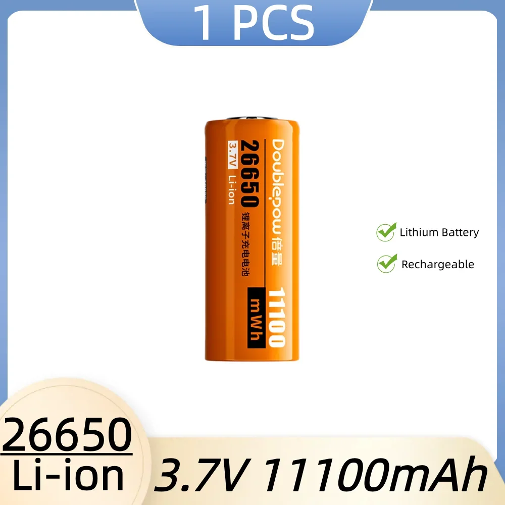 3.7V 26650 Oplaadbare Batterij 11100mWh Li-ion Oplader voor Zaklamp Modelvliegtuig Auto Videorecorder Elektrische Scooter Camera