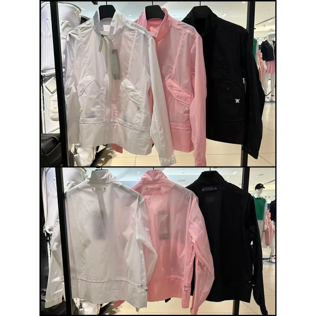 Women's Golf Windbreaker 2026 Fall New Korean Style Long Sleeve Windproof Outdoor Sporty Casual Versatile Fashion Trendy Soft