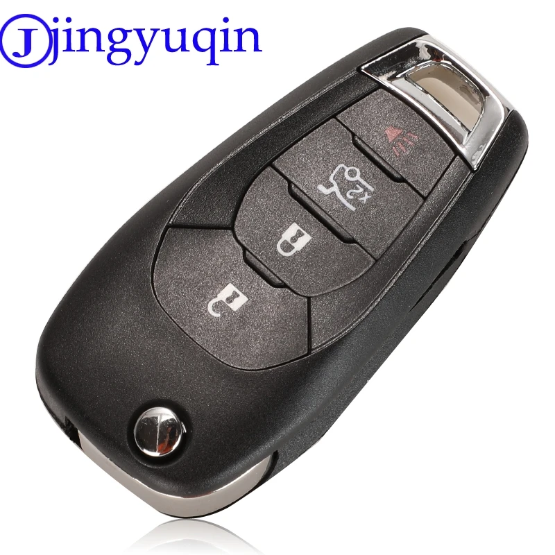 jingyuqin Folding Remote Car Key Fob For Chevrolet Cruze Avo Auto Smart Replace Flip Key 2/3/4 Buttons