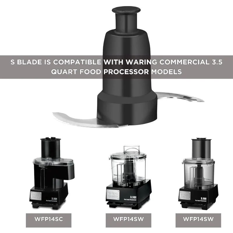 قرص تمزيق معالج الطعام WFP115 مقاس 5/32 بوصة من Waring Commercial، متوسط، فضي