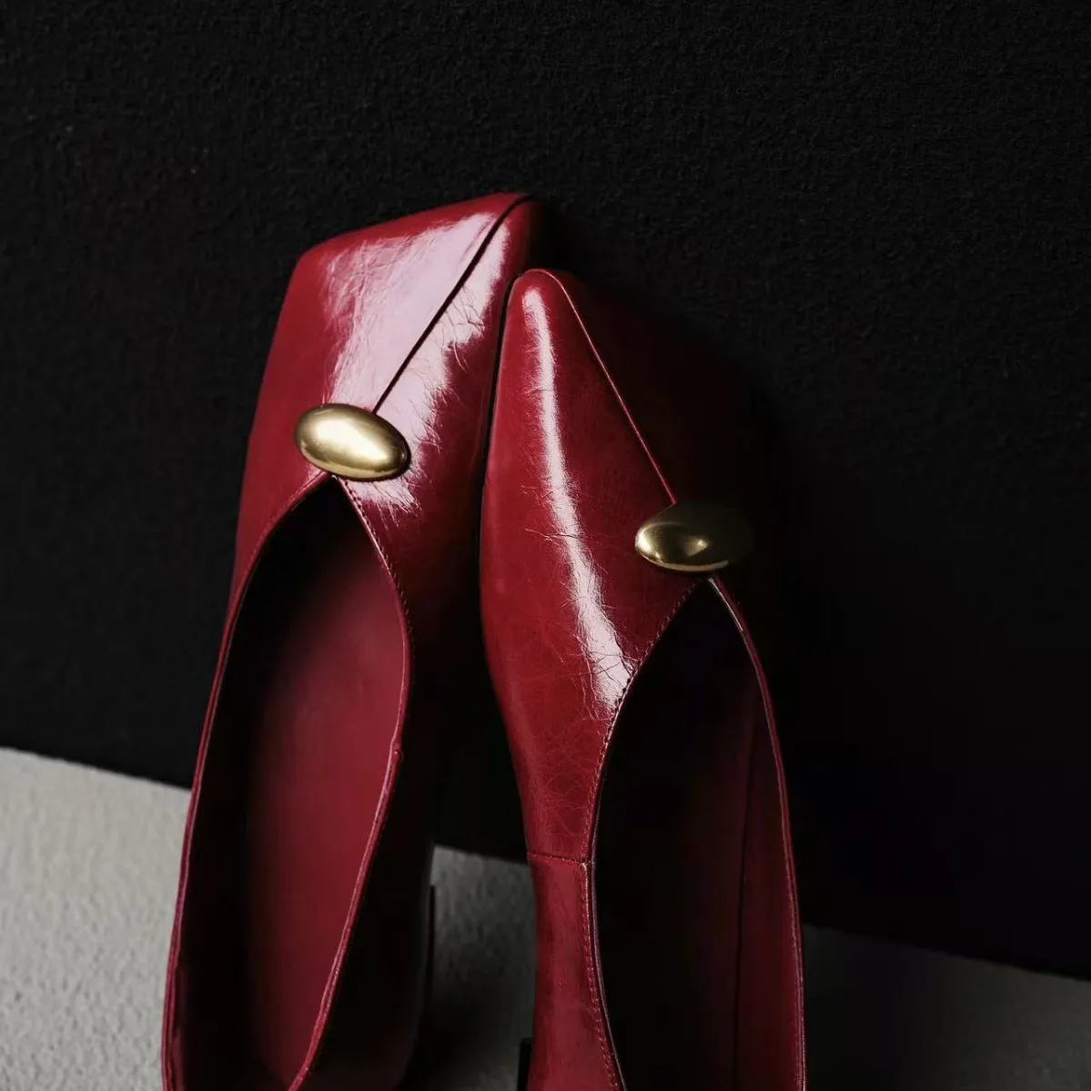 Leather Slip-On Flat Shoes Square Head Business Casual Style Spring Summer Autumn Season Women's Fashion Comfortable Shoes