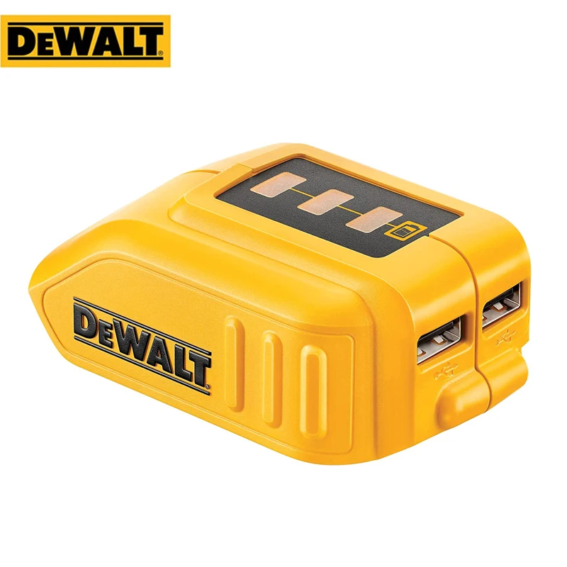 DEWALT DCB090 USB Power Source Adapter Batteries Charging Converter 10.8V 12V 14.4V 18V 20V Charges USB Compatible Devices