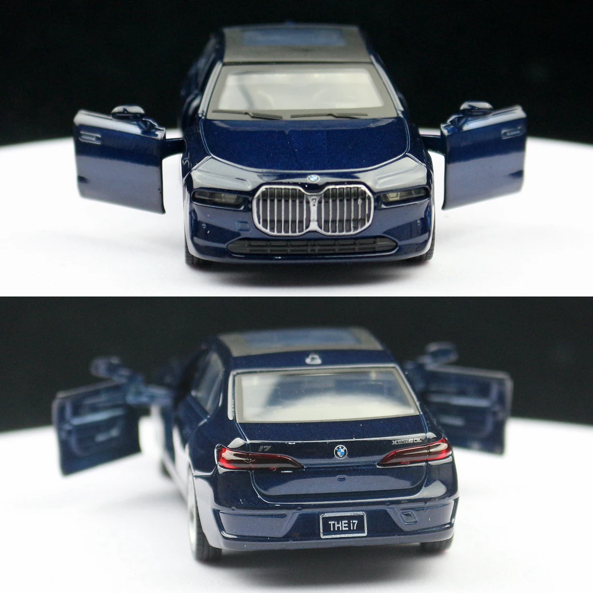 1/47 BMW I7 G70 Toy Car Model CCA Diecast Metal Miniature Pull