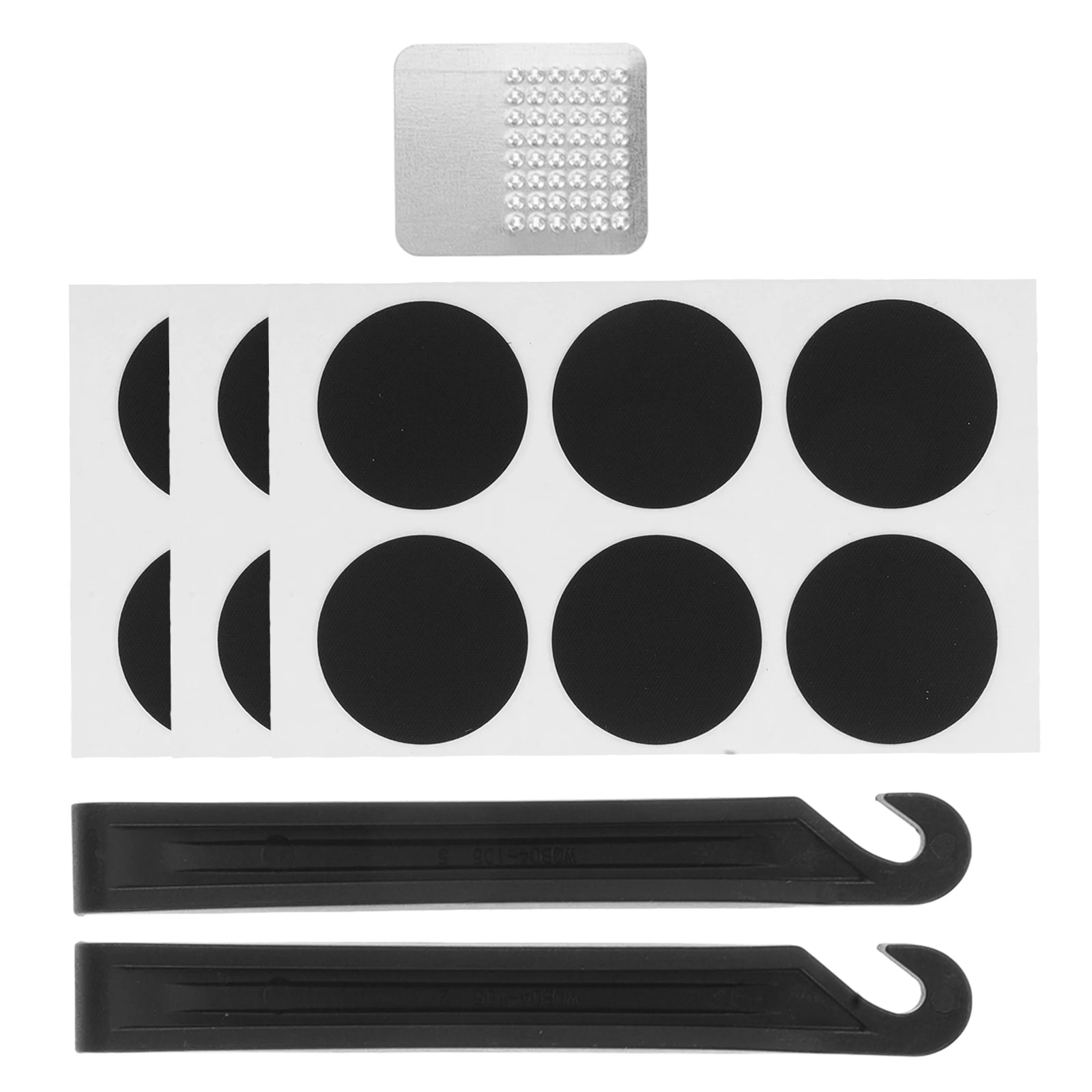 

Bicycle Tire Repair Kit Glue Free Patches Bike Levers Flat Patch Tool Set Safety Seal Puncture Repair Mountain Bike
